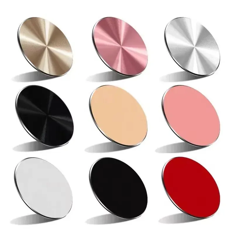 Dünne Metall Platte Disk Für Magnetische Auto Telefon Halter Eisen Blatt Aufkleber Disk Für Magnet Tablet Schreibtisch Telefon Auto Ständer Halterung Runde
