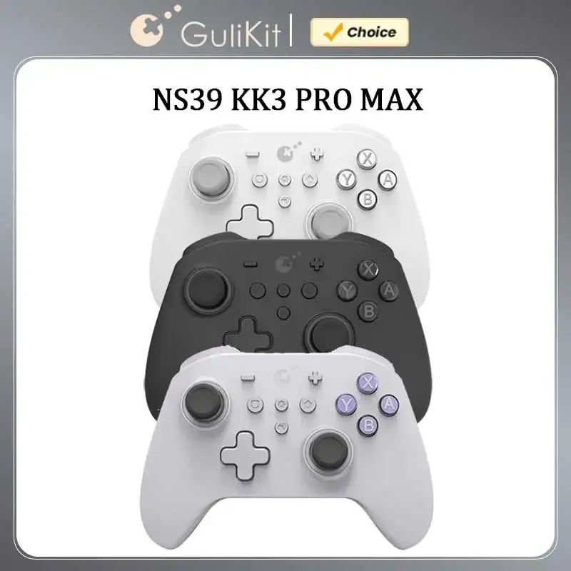 GuliKit NS39 KK3 MAX Controller, KingKong 3-Gamepad mit Hall-Effekt-Joysticks und Auslöser für Windows Nintendo Switch Android iOS