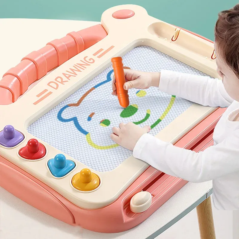 Kinder Cartoon Reißbrett Baby Puzzle Magnetische Schreibtafel Spielzeug Graffiti Magnetische Reißbrett Montessori Spielzeug für Kinder