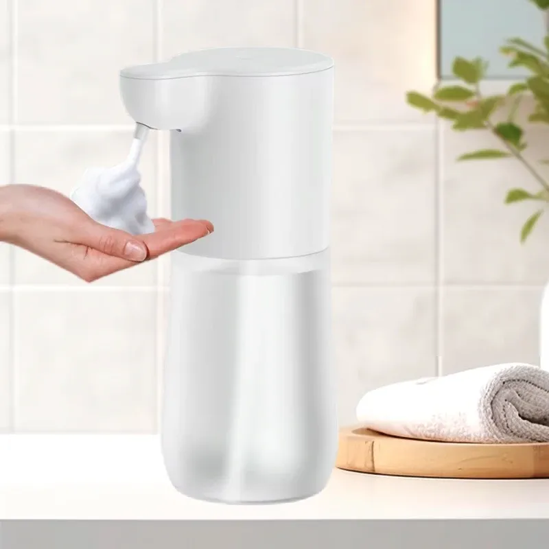 350ml berührungs loser automatischer Seifens chaum spender USB wiederauf ladbarer Schaum Hand waschmaschine Bad Infrarot Sensor Seifensp ender