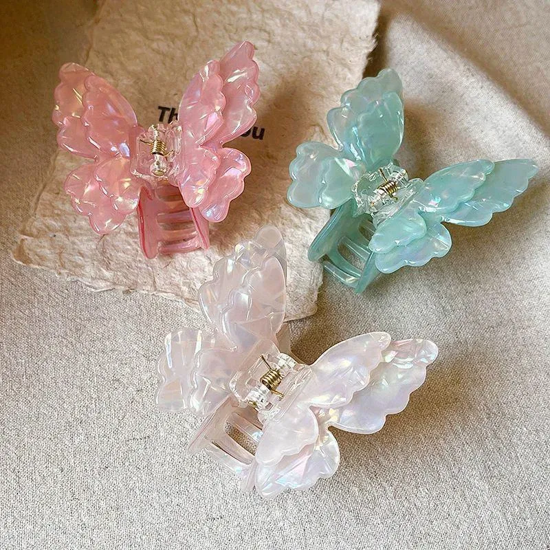 Damen-Haarspange im koreanischen Schmetterlings-Stil, sanft, vielseitig, hochwertige Haaraccessoires, modische, süße Haarklammern, Kopfschmuck
