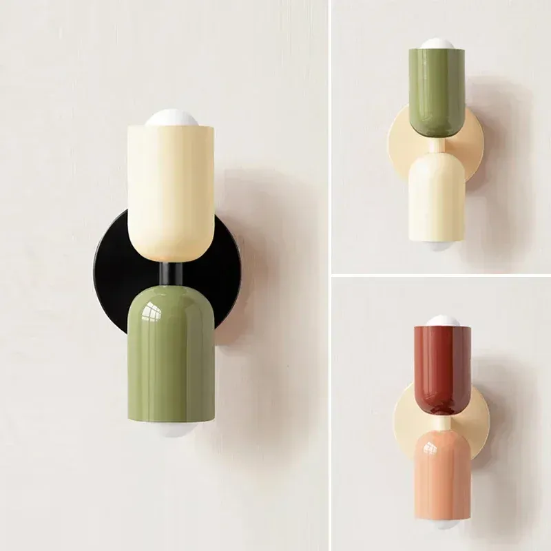 Bunte Nachttisch Wand leuchte nordischen Wohnzimmer Korridor Wand leuchte Kinderzimmer Macaron Home Innendekoration Lampe