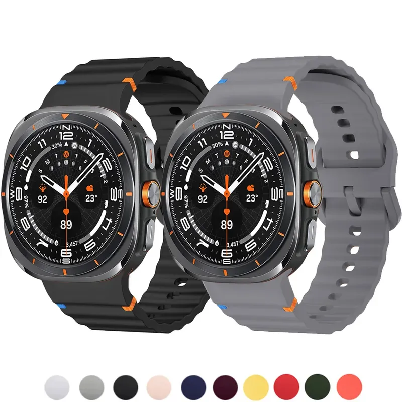 Band für Samsung Galaxy Watch 8 Ultra 6/6 Classic/5 Pro/4 44 mm 40 mm 43 mm 46 mm Silikonarmband Correa Galaxy Watch 7 Armband 47 mm
