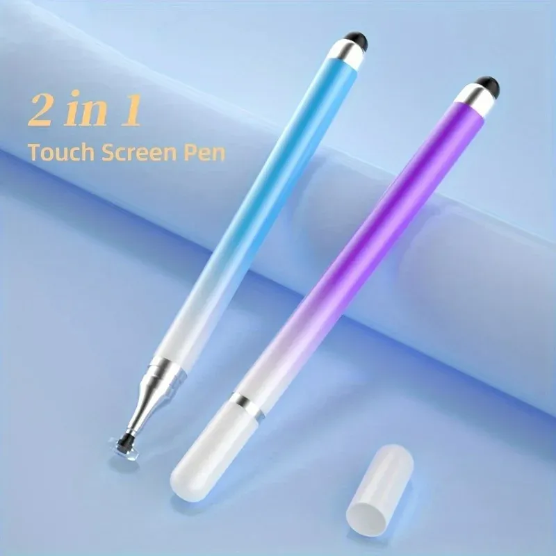 1 Stück 2-in-1 Universal Gradient Stylus Pen für Smartphones, Tablets und iPads – perfekt für Android und iOS!