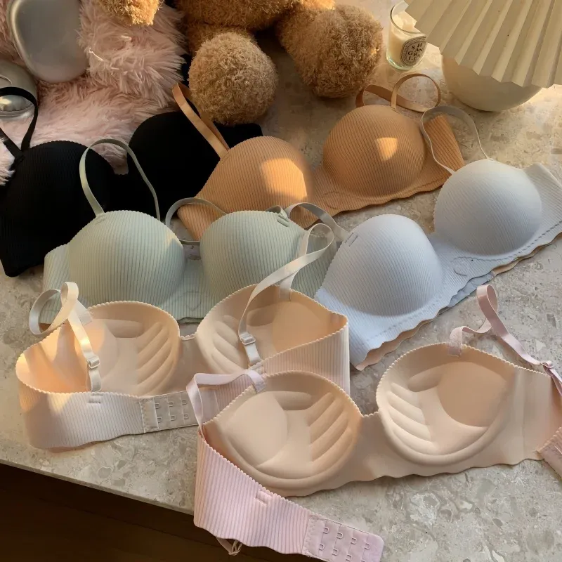 Sexy Push-Up Bhs Für Frauen Nicht-draht Bralette Weiche Weibliche Gepolsterte Unterwäsche Nahtlose Bhs Unsichtbare Kleine Brust bh S-XL