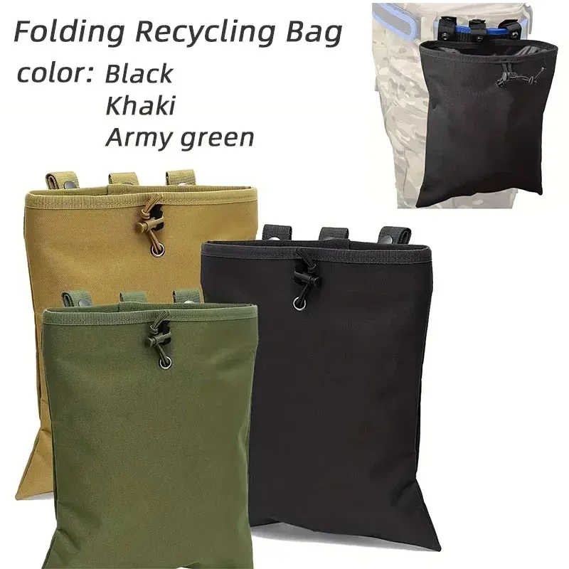 Taktische Jagd Molle Kordelzug Magazin Dump Beutel Große Falten Recycling Tasche Müll Tasche Outdoor Munition Lagerung Pack