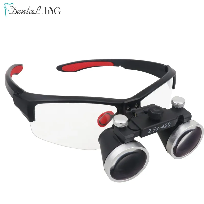 Zahnmedizin Fernglas Lupe 2,5x3,5 x ultraleichte optische Lupen 320-420mm Lupe für zahn chirurgische Werkzeuge