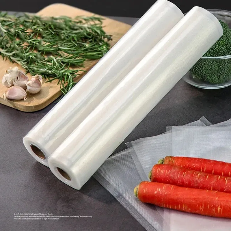 Vakuumbeutel für Lebensmittel, 5 Größen, für Küchen-Vakuumierer, zur Frischhaltung von Lebensmitteln, Vakuumverpackungsbeutel