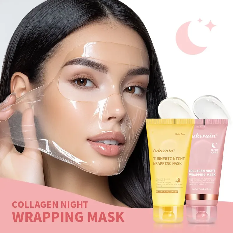 Tiefenwirksame Kollagen-Maske Koreanische Peel-Off-Maske Anti-Falten Lifting Gesichtspflege-Masken Bio-Pack Nacht-Wrapping Frauen-Hautpflege
