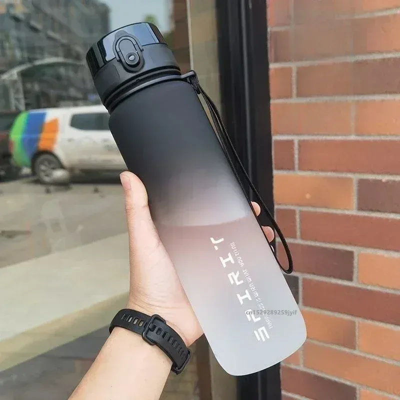 500ml/650ml/1000ml Sport wasser flasche auslaufs icher bunte Plastik becher trinken für Outdoor-Reisen tragbare Fitness-Fitness-Krüge