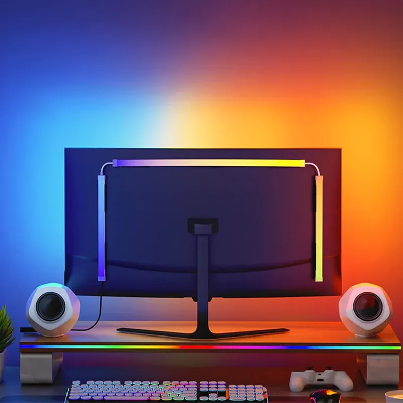 24-34 Zoll USB PC LED Streifen Lichter Computer Sync Licht Streifen Monitor RGB Bildschirm LED Hintergrundbeleuchtung für Gaming zimmer Atmosphäre Dekor