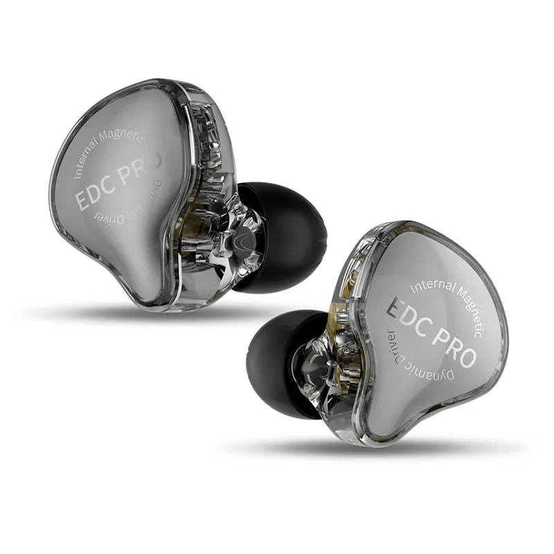 KZ EDC Pro Wire-Kopfhörer, große dynamische Treiber, Monitor, Bass, In-Ear-Kopfhörer, Headset mit abnehmbarem Audiokabel