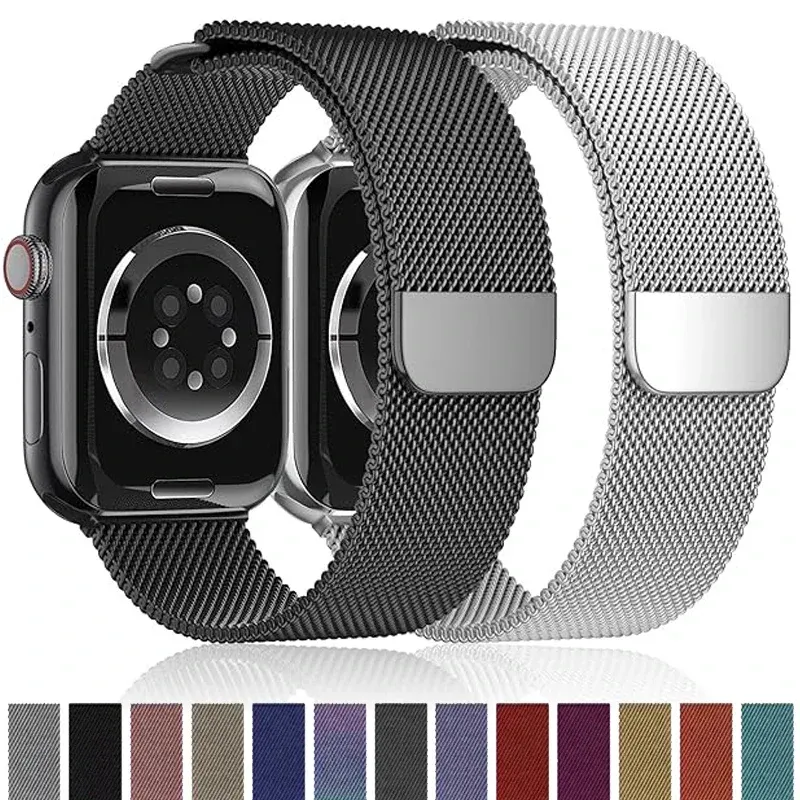 Milanaise-Armband für Apple Watch Band Ultra 2 49 mm 44 mm 40 mm 45 mm 41 mm 38 mm 44 mm Armband F oder iWatch Serie 9 3 6 5 SE 7 8