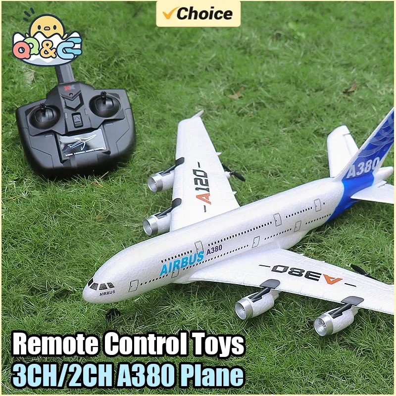 3Ch 2Ch A380 Rc Flugzeug Segelflugzeug Flugzeuge Fernbedienung Schaum Flugzeug Starrflügel Flugzeug 6 Gyroskop Modell Flugzeug Spielzeug Hobbys