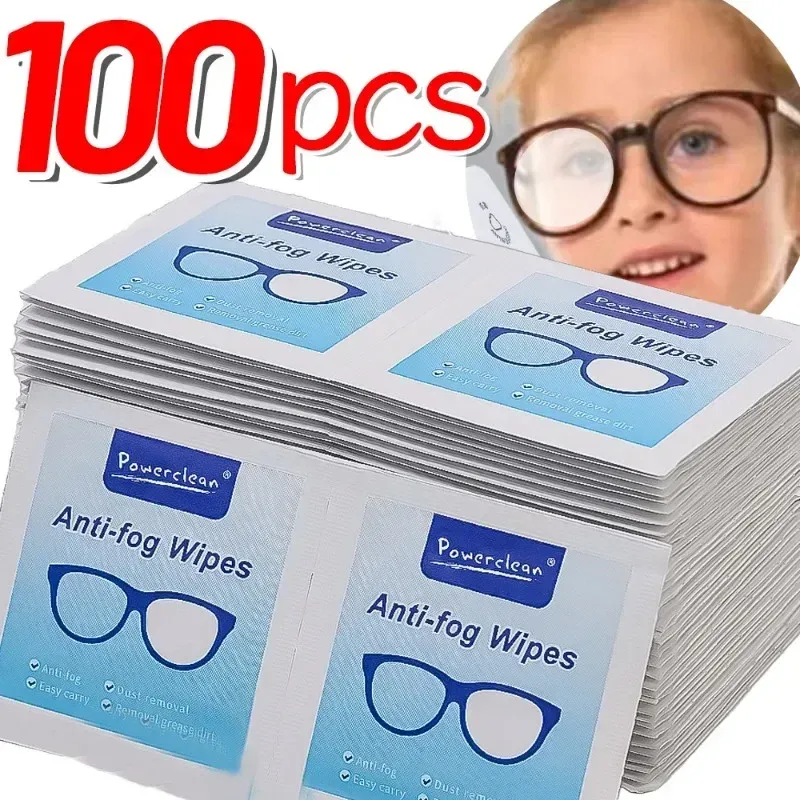 10-100Pcs Gläser Reinigung Nass Papier Einweg Anti Nebel Beschlagen Staub Entferner Objektiv Tücher Sonnenbrille Telefon Bildschirm Reiniger