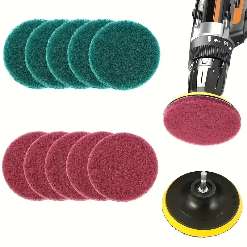 Elektrisches Bohrbürsten-Set, elektrisches Reinigungsbürsten-Werkzeug für Auto, Fliesen, Badezimmer, Bürste, Badezimmer, Küche, Kunststoff-Schrubberbürsten