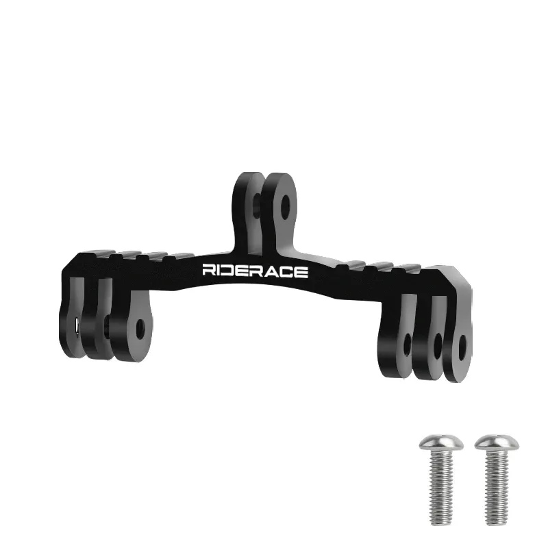 RIDERACE Fahrradcomputerhalter Kamera Dual Twin Halterung Aluminiumlegierung für Fahrrad GoPro Hero 11/10/9/8/7/6/5 Ständeradapter