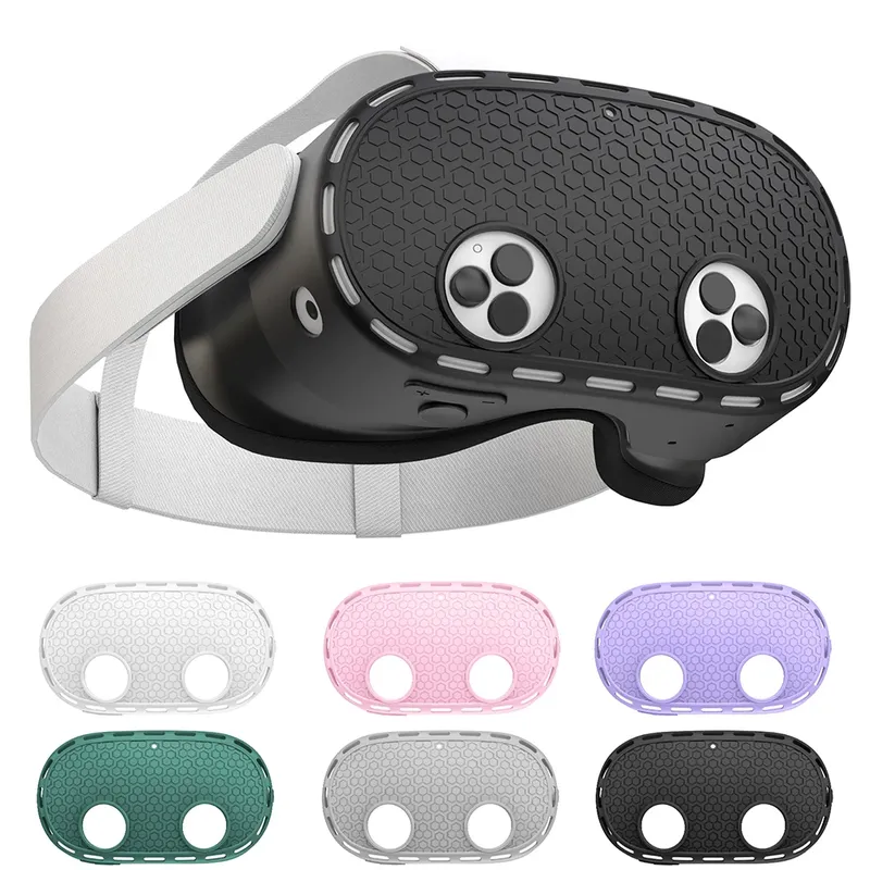 Silikon-VR-Schutzhülle, kompatibel mit Meta Quest 3S-Zubehör, umfassender Schutz für VR