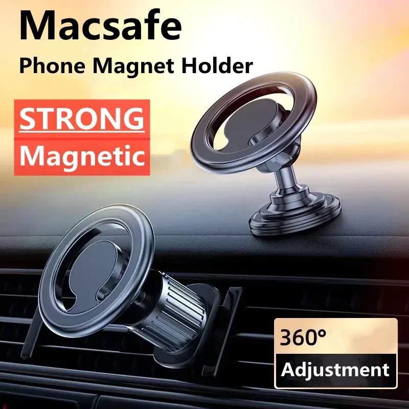 Magnetischer Autotelefonhalter, Ständer, Macsafe-Unterstützung im Auto für iPhone 12, 13, 14, 15 Pro Max, Magnet-Auto-Entlüftungsclip, Handyhalterung