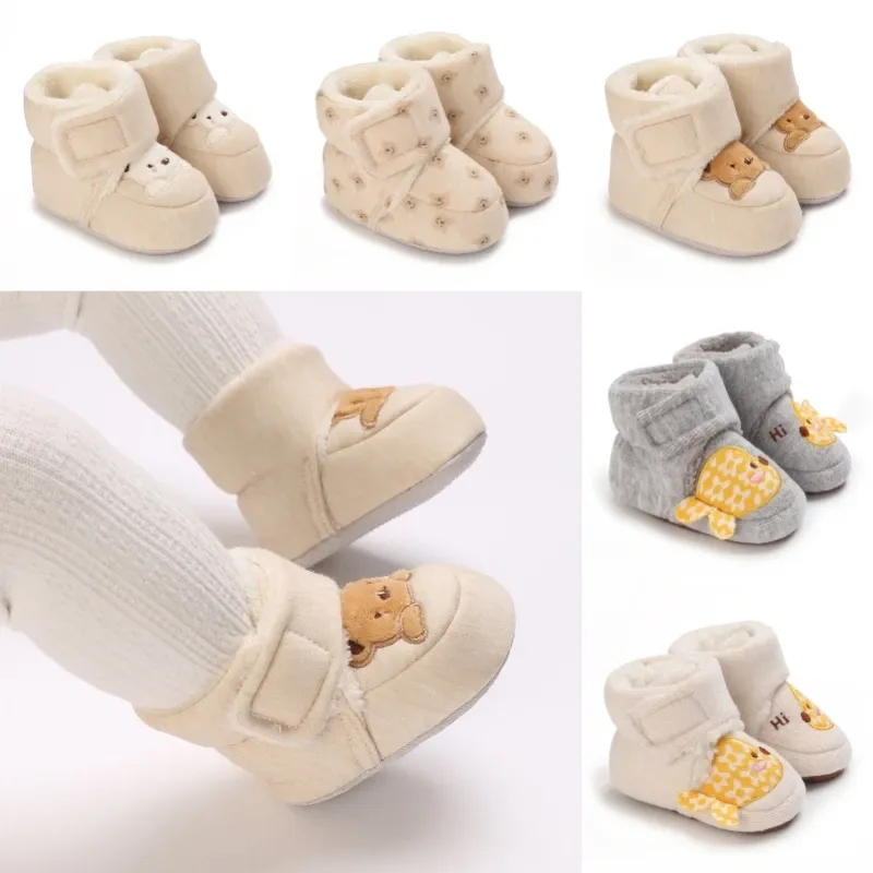 Mode Baby Mädchen Jungen Niedliche Weiche Cartoon Baumwolle Kleinkind Schuhe Lauflernschuhe für Neugeborene