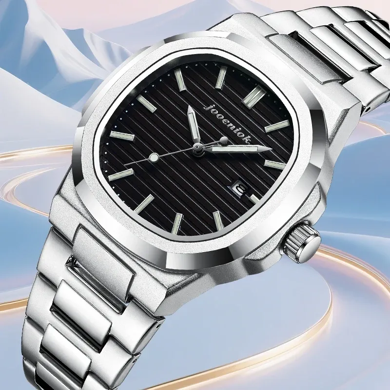 Top Luxus Quadratische Mann Uhr Datum Wasserdicht Leucht Männer Armbanduhr Hohe Qualität Leder herren Quarz Uhren + Box Reloj 2025 neue