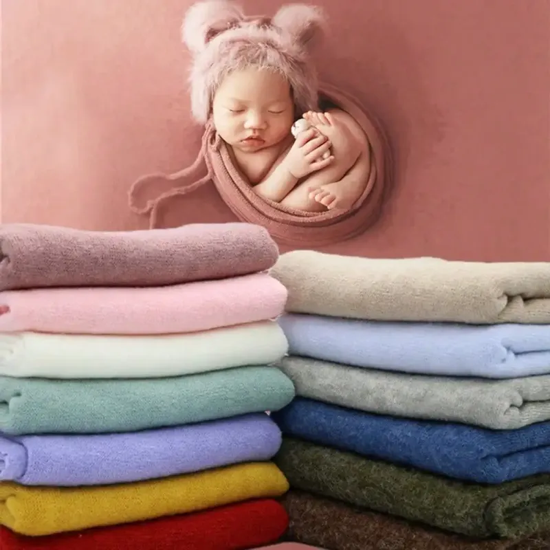150X170cm Neugeborenen Fotografie Requisiten Hintergrund Wrap Set Weiche Stoffe Schießen Studio Zubehör Baby Posiert Rahmen Decken wraps
