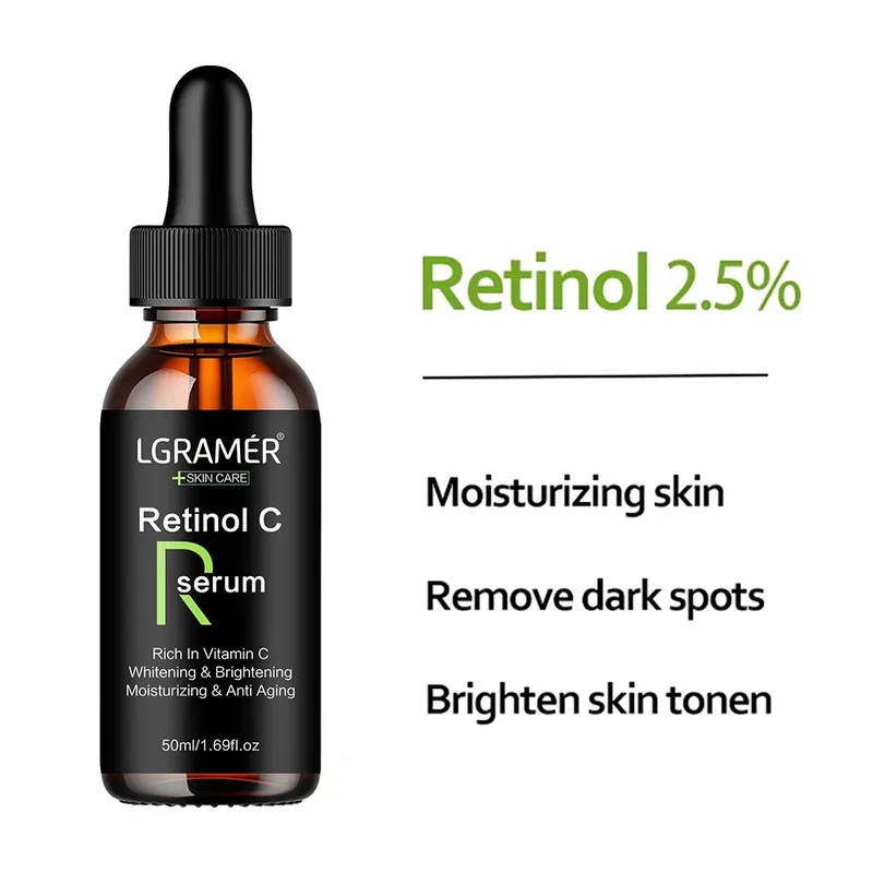 Retinol-Alterung entfernt Falten Serum Poren schrumpfen Serum White ning feuchtigkeit spendende Serum pigment flecken entfernen Gesicht straffen des Öl
