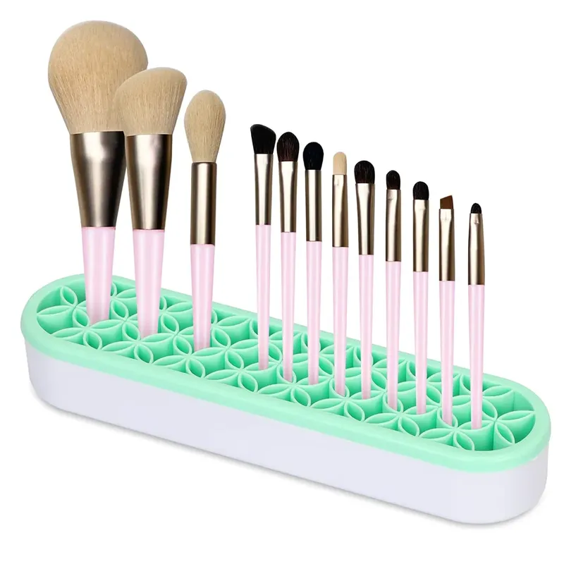 Silikon Nagel Pinsel Make-Up Pinsel Display Stand Rack Lagerung Fall Pinsel Trocknen Regal Pinsel Halter Make-Up Halter Organizer