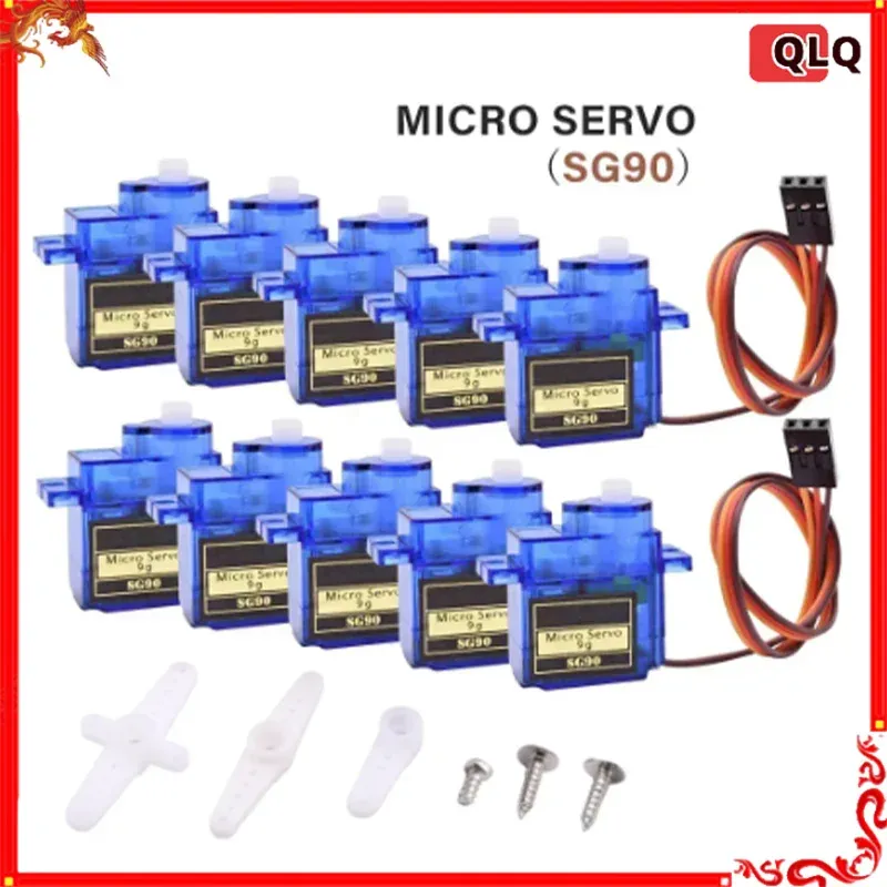 2/5/10/20 stücke Sg90 Servomotor Micro 9g 180 360 Grad Halterung Sg90 Kit Ohne metall Getriebe Pro Rc Auto Spielzeug Flugzeug Arduino Uno Diy