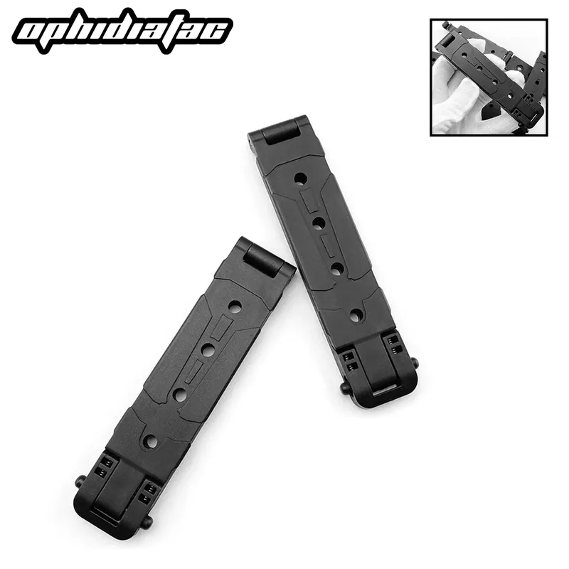 OPHIDIAN Outdoor Schnalle Molle Taille Clip Camping Messer Set Messerscheide Schnalle Jagdtasche mit K-Scheide Gurtband Link Clip
