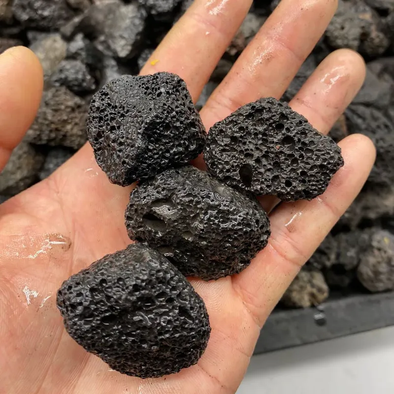 Natürliche Aquarium Aquarium Filter Medien Vulkangestein Biologische Kugel Bio Filter Klares Wasser Dekoration Waben Filter Stein