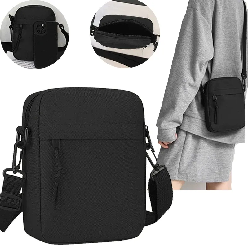 Einzelschultertaschen für Herren und Damen, Umhängetaschen, einfarbige kleine Einzelschultertaschen, leichte Handytaschen