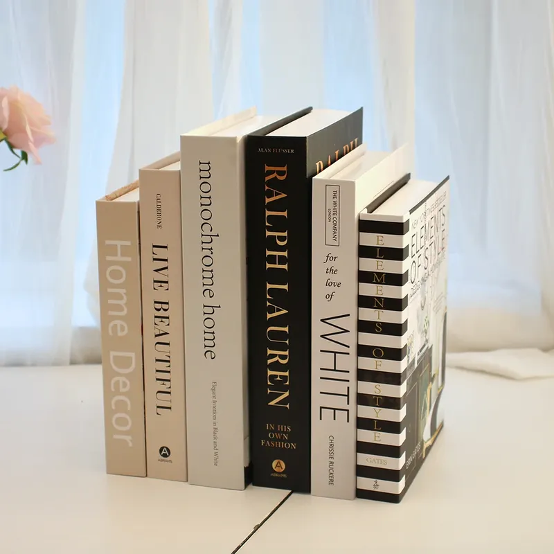 3 Teile/satz Luxus Dekoration Gefälschte Bücher Reich an schichten Set von gefälschten bücher Wohnkultur Ornamente kosmetik zimmer Kaffee Tisch Buch