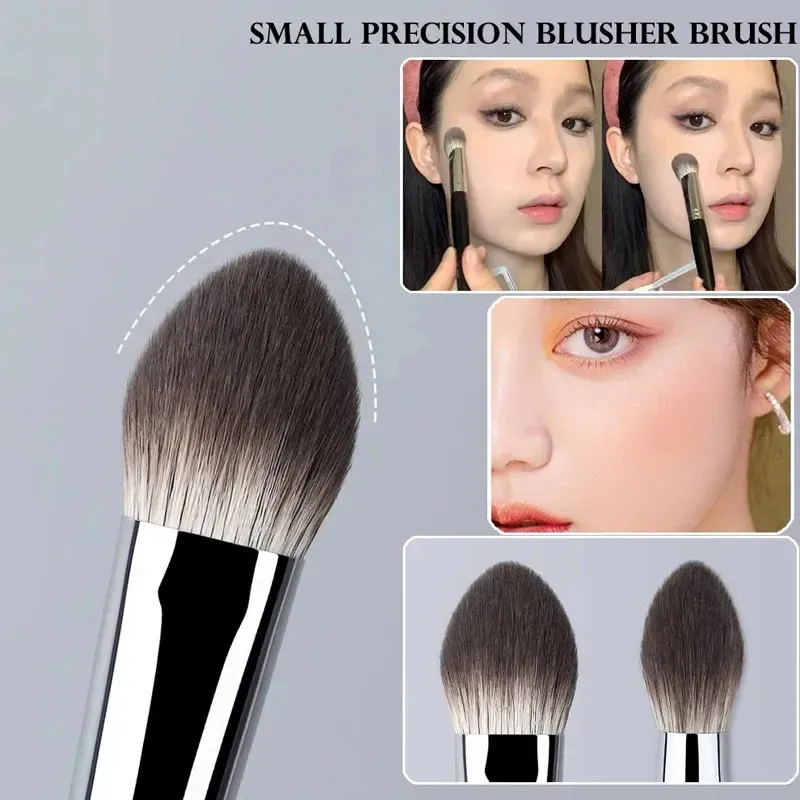 1/2Pcs Pfirsich Herz Rouge Pinsel Pulver Erröten Creme Flüssigkeit Erröten Make-Up Pinsel Flache Kleine Präzise Erröten Pinsel make-up-Tools