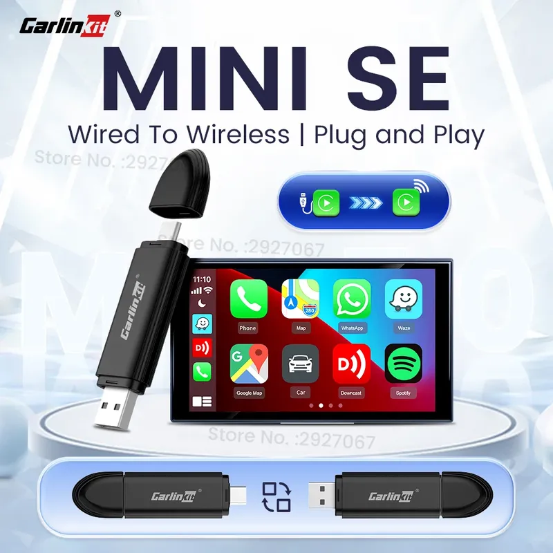 CarlinKit MINI 5.0 Pro Wireless CarPlay Adapter Plug & Play Smart CarPlay Box USB Dongle für OEM Auto WiFi Bluetooth Auto Connect