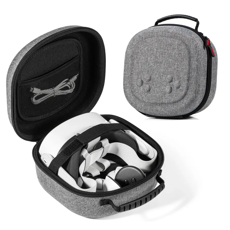 Hartschalen-Tragetasche, kompatibel mit Oculus Meta Quest 3S/Quest 3/Quest 2 VR-Headset und Touch-Controller-Zubehäuse