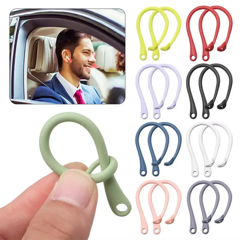 R Bluetooth Kopfhörer Silikon Ohrbügel Für Airpods 1/2 Pro Earpods Schleife Clip Headset Ohr Haken Ersatz Kopfhörer Zubehör