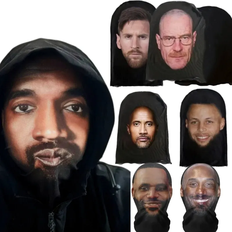 Volle Gesicht Visuelle Mesh Maske Party Horror Haube Simulation Kanye Maske Party Liefert Accs Cosplay Requisiten Sonnenschutz Prävention