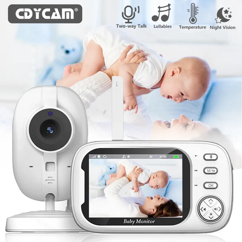 3,5 Zoll besser als VB603 Babyphone mit Kamera LCD elektronischer Babysitter Wireless 2-Wege-Audio Talk Video Baby Nanny Radio