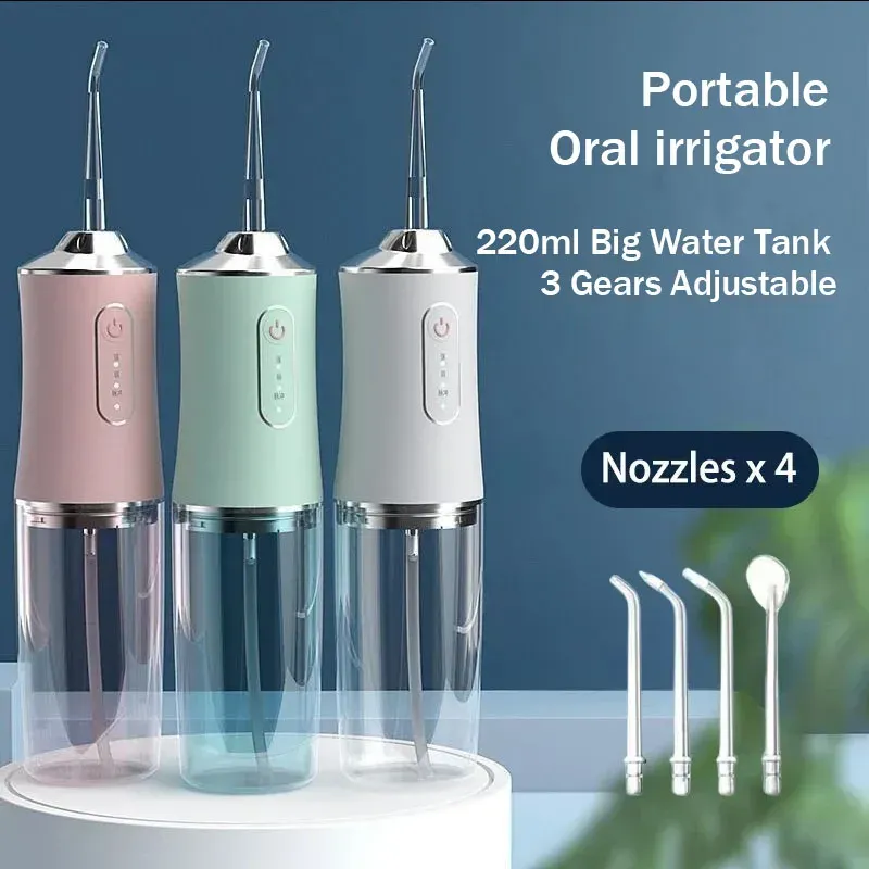 220 ml Dental Irrigator Hygiene Tragbare Oral Reinigung Elektrische Sonic Zähne Scaler Zahn Zahnstein Flecken Zahnstein Entferner Werkzeug
