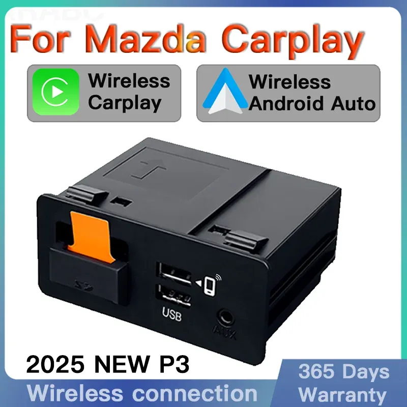 NEUE P3 Für Wireless Apple CarPlay Android Auto Adapter USB Hub OEM für Nachrüstung Mazda 2 3 6 CX3 CX5 CX8 CX9 MX5 TK78669U0C Kit