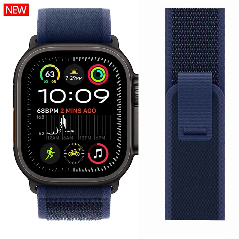 Trail-Loop für Apple Watch Ultra 3 2 Band 49 mm 44 mm 40 mm 45 mm 41 mm 42 mm Correa-Armband iWatch-Serie 7 SE 8 9 10 11 46 mm Riemen