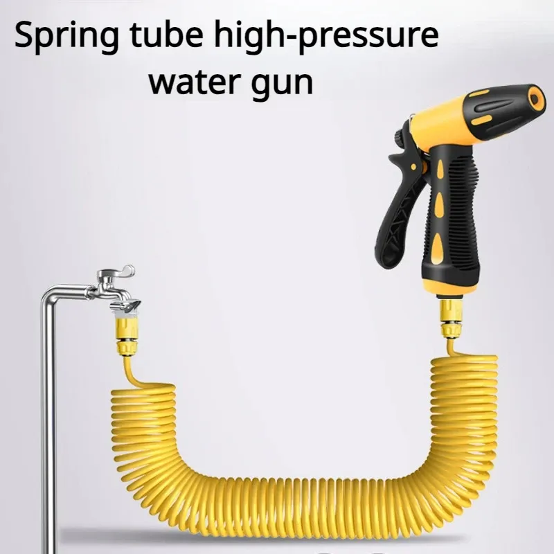 Teleskop-Wasserleitung mit Hochdruckdüse, Autowaschwerkzeug-Set, Verlängerungsschlauch, Wasserschlauch für Druckreiniger