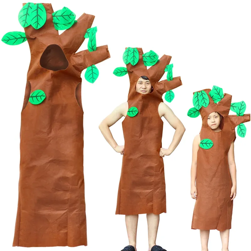 Weihnachtsbaum-Halloween-Kostüme für Kinder und Erwachsene, Cosplay-Overall, Vorschul-Performance, TV-Shows, Videoprogramm, Anziehkleidung