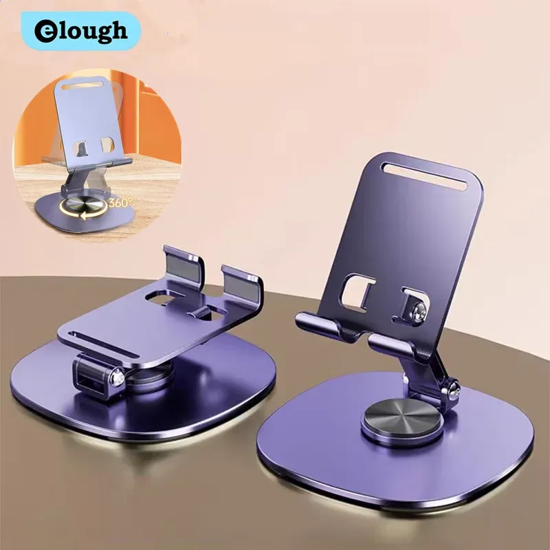 Elough 360° °   Rotation Tragbare Tablet Halter Für iPad iPhone 15 Xiaomi Klapp Faul Desktop Live Handy Ständer Halterung