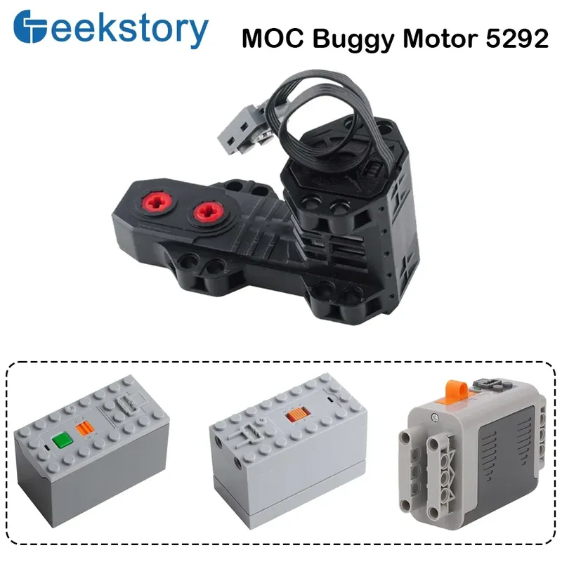 Technischer MOC 5292 Buggy Motor Monster Motor BatteriegehÀuse Power Functions Teile Auto Spielzeug Kompatibel mit Legoeds Baustein