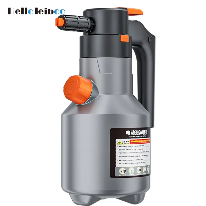 LEIBOO 2L Leistungsstarke Elektrische Schaum Sprayer Auto Waschen Schnee Schaum Spray Flasche Wiederaufladbare Auto Waschen Sprayer Kann Auto Zubehör
