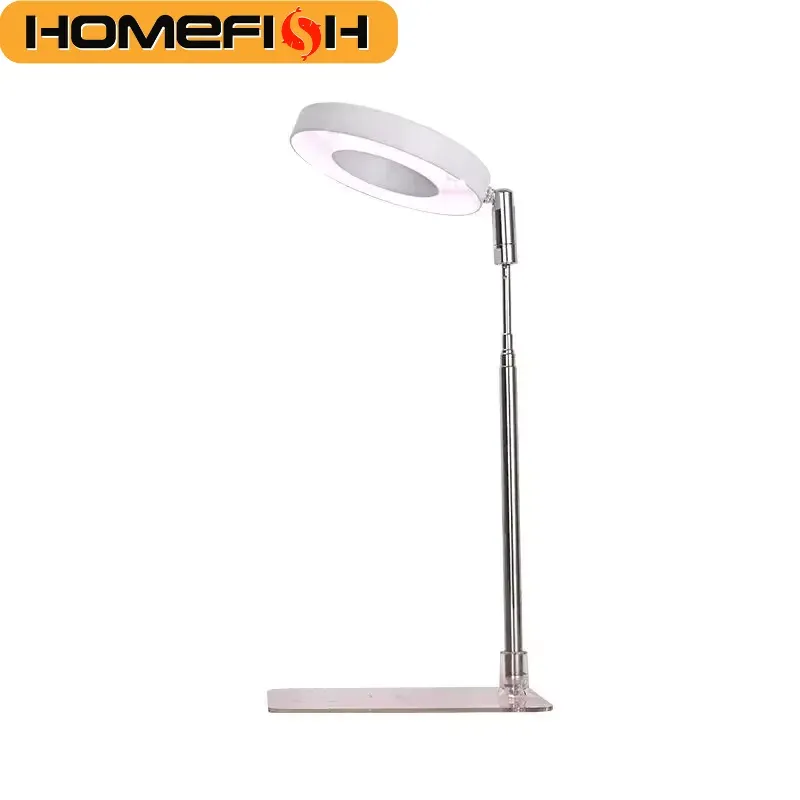 HOMEFISH Vollspektrum Indoor Solar-LED-Wachstumslampe, 4-Stufen-Dimmung, für Sukkulenten, Blumen, Teleskopische Bodenbeleuchtung