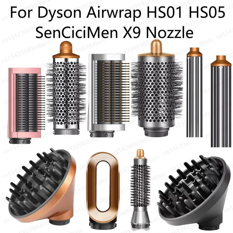 Haarstyler Düse für Dyson Airwrap HS01 HS05 Sencicimen X9 Haartrockner Zubehör Multi Lockenwickler Harte weiche Glättungsbürste