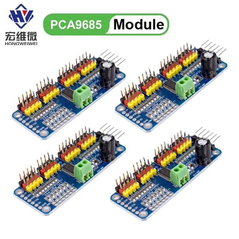 1-10PCS PCA9685 Roboter Controller IIC Schnittstelle 16 Kanal 12-Bit PWM Servo Motor Treiber Board für Arduino Roboter/Raspberry Pi